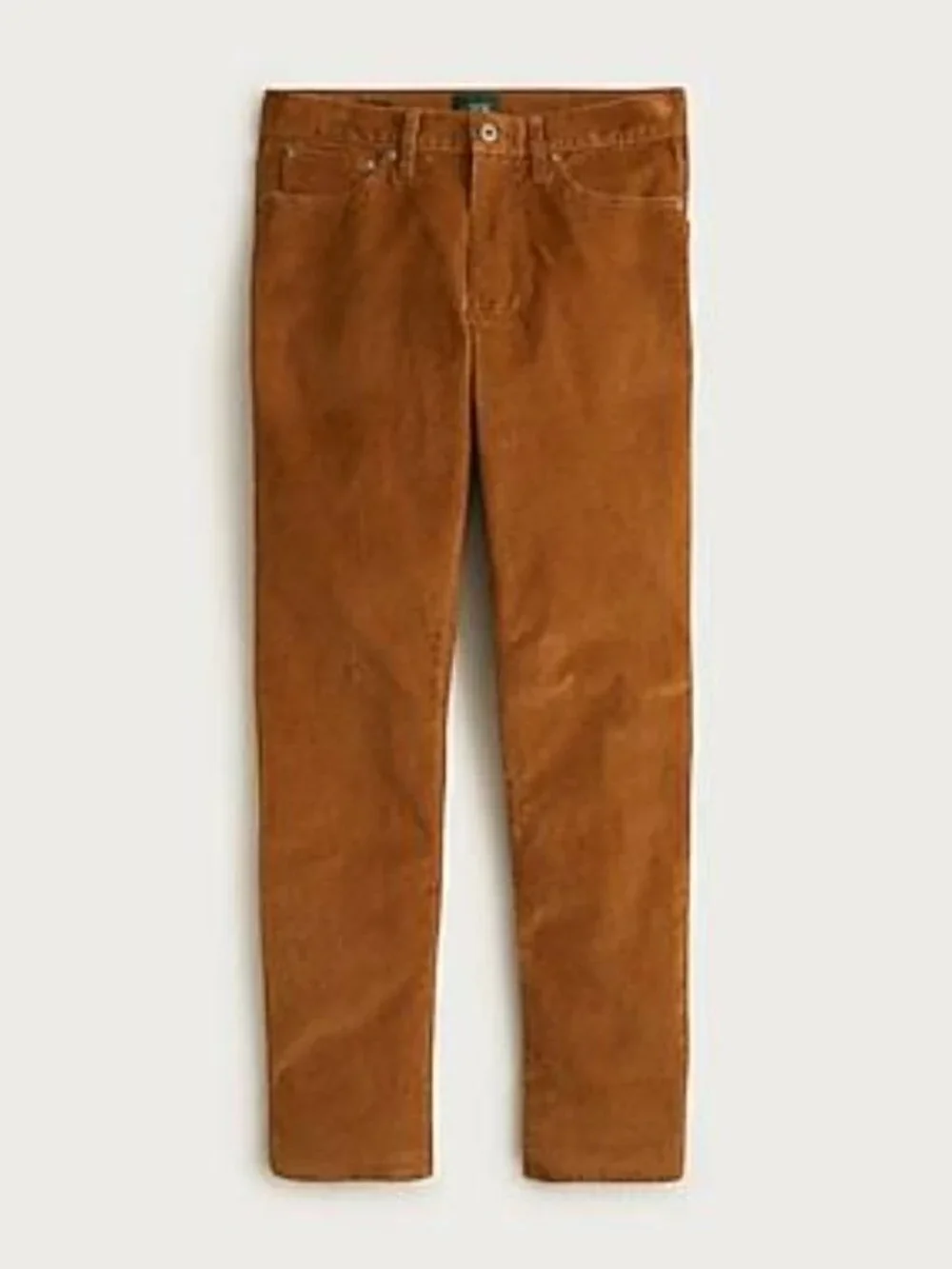 J.Crew | Mustard/Golden Brown Corduroy Broken-In Straight Cotton Pants 35x32 NWT